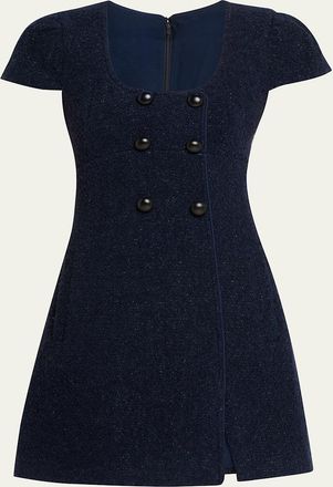 Self Portrait Textured Boucle Mini Dress