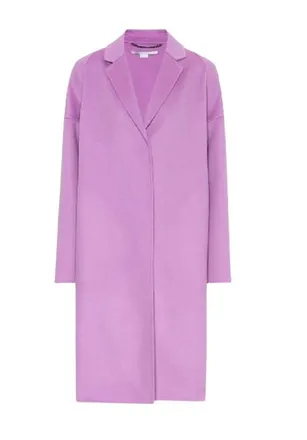 Stella McCartney Purple Wool Overcoat Size L