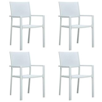 Berkfield Home Decorative 5 Piece Garden Dining Set White