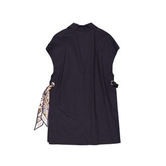 Herno Sleeveless Cotton Vest - Navy