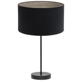 Fabrilamp Sobremesa Alto Tania 1xe27 Negro/negro-madera Gris 62x30x30 Cm