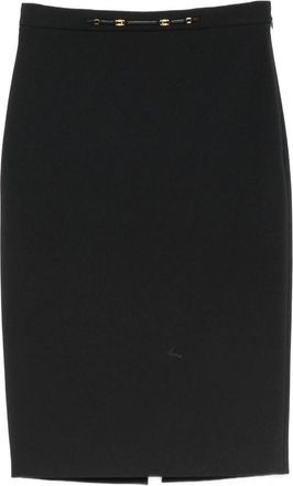 Elisabetta Franchi Logo-plaque Pencil Midi Skirt