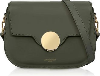 Le Parmentier Handbags - Dames - Schoudertassen - Groen - ONE Size - Leer - Tassen