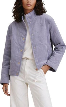 Mint Velvet Corduroy Quilted Jacket in Blue at Nordstrom, Size X-Small