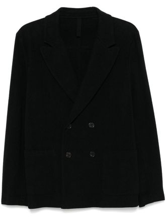 Harris Wharf London Blazer con revers a lancia - Nero