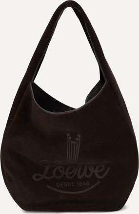Loewe Roomy suede calfskin Hobo Shoulder Bag Male UNI