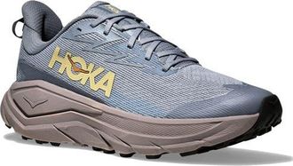 Hoka One One Challenger 8 GTX Gore-Tex Waterproof Trail Running Shoe in Washed Blue /Cement at Nordstrom, Size 10.5