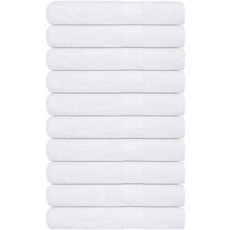 vidaXL Asciugamani per Sauna 10pz Bianchi 80x200cm 360g/m&sup2; 100% Cotone - Vidaxl