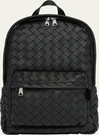 Bottega Veneta Mens Intrecciato 20 Taurillon Backpack