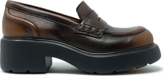 Santoni Loafers, female, Brown, 3 UK, Easy Penny Loafer