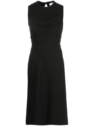 Sportmax Black Mirto Sleeveless Cut-Out Midi Dress