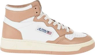 Autry Brown High-Top Sneakers