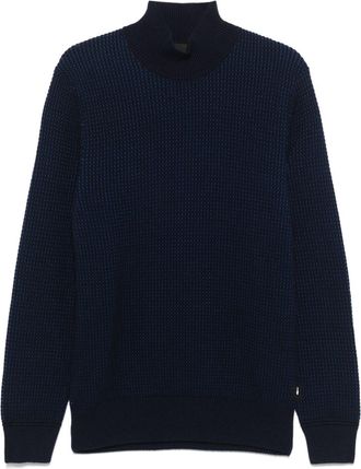 BOSS Maglione con scollo a V - Blu
