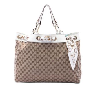 Gucci Pre-owned Gucci Large GG Canvas Positano Scarf Tote Ladies ZKVVEVZSQNEQVMJP
