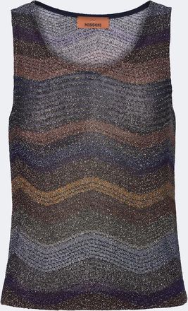 Missoni Wave lam&eacute; top