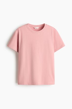 H&M Oversized Baumwoll-T-Shirt - Hellrosa