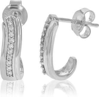 Vir Jewels 1/10 cttw Lab Grown Diamond Dangle Earrings in Sterling Silver With Push Backs For Women