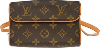 Louis Vuitton Florentine Waist Monogram Canvas Brown Canvas Handbag (Pre-Owned)