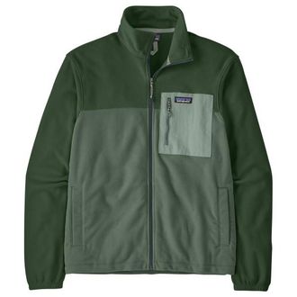 Patagonia Micro D Patch Pocket Jacket Fleecepullover f&uuml;r Herren | gr&uuml;n/oliv