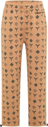 Carlo Colucci Trainingsbroeken - Heren - Sweatpants - Bruin - L - Katoen - Broeken