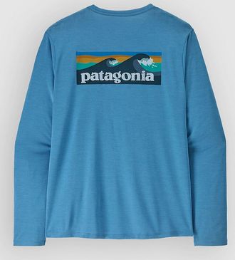 Patagonia Cap Cool Daily - Boardshort Logo Longsleeve blau