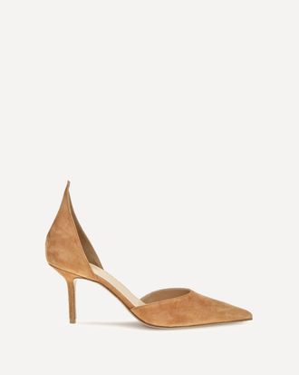 Francesco Russo DOrsay Flame suede Pumps Female 38.5
