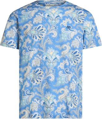Etro T-shirt con stampa paisley - Blu