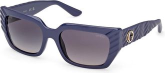 Guess GU00254 90B Womens Sunglasses Blue Size 55