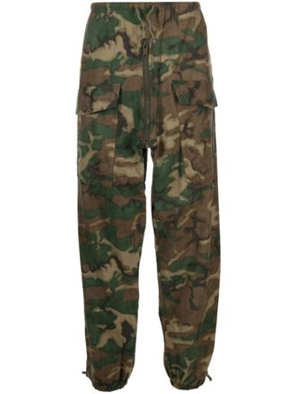Givenchy Camou print cotton trousers