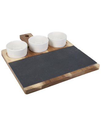 BIA Cordon Bleu Bia Cordon Bleu Appetizer Board With Dip Dishes