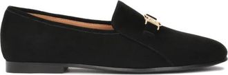 Kazar Zwarte su&egrave;de platte schoenen - Dames - Loafers - Zwart - 39 EU - Su&egrave;de - Schoenen