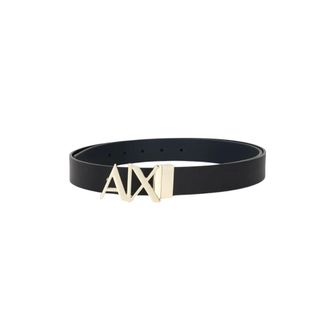 A|X Armani Exchange Accessoires, Heren, Zwart, 2Xs, Leer, Dubbelzijdige leren riem
