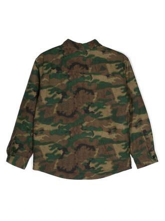 Dsquared2 Camouflage Cotton Shirt - Multicolor