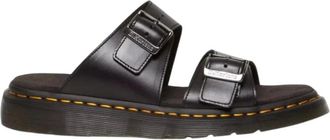 Dr. Martens Josef Slippers - Dames - Sandalen - Zwart - 40 EU - Leer - Schoenen