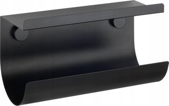 WENKO Toallero Industrial Negro Metal 30x15x12 Cm