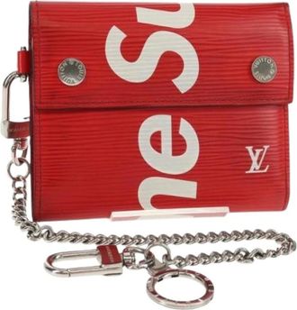 Louis Vuitton Pre-owned Bags, female, Red, Size: ONE SIZE Pre-owned Leather Wallet