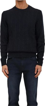 HUGO BOSS Heren, Truien, Blauw, Maat: 2XL Wol