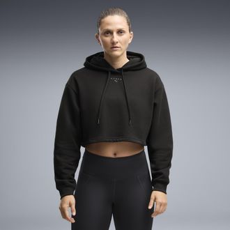 Puma Felpa con cappuccio PUMA x HYROX Heavyweight da donna, Abbigliamento, Nero, 3XL