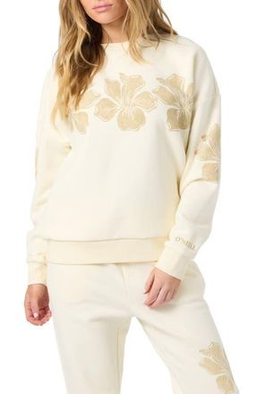 O'Neill Lei Floral Graphic Sweatshirt in Winter White at Nordstrom, Size Xx-Large