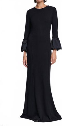 Dorothee Schumacher Cloudy Allure Dress In Pure Black