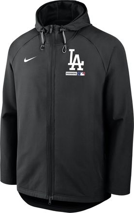 Nike Los Angeles Dodgers Authentic Collection Nike Mens Therma-FIT MLB Full-Zip Hooded Jacket in Black | 04HC0CN9LD-FHP