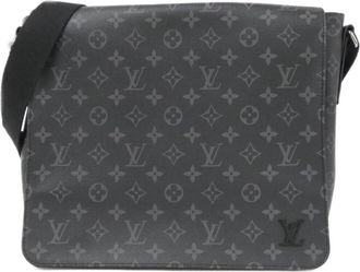 Louis Vuitton Black Coated Canvas Shoulder Bag (Pre-Owned)