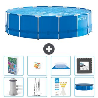 Intex Piscina Con Estructura Redonda - 457x122 Cm - 9-piezas S525