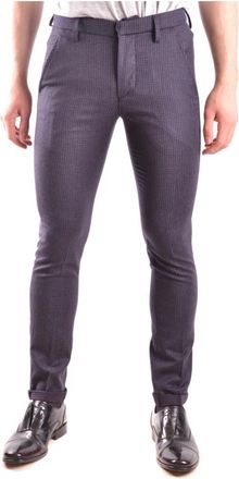 Dondup Slim-Fit Broeken - Heren - Slim Fit Broeken - Blauw - W29 - Leer - Broeken