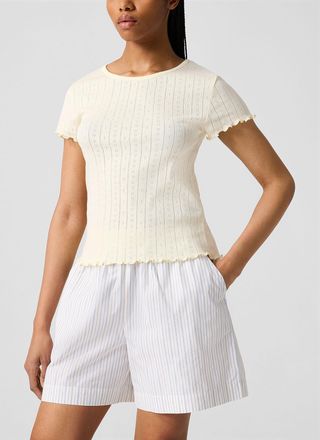 Skall Studio Womens Ana pointelle T-shirt