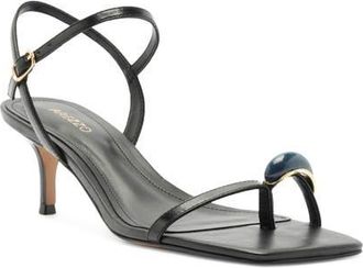 Arezzo Sofia Ankle Strap Sandal in Black at Nordstrom, Size 9.5