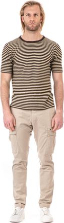 Roberto Collina Striped Linen T-Shirt