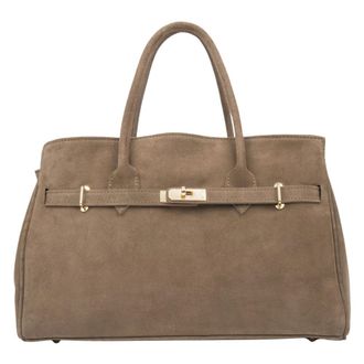 Estro & Luminara Dames, Tassen, Bruin, Maat: ONE Size Leer