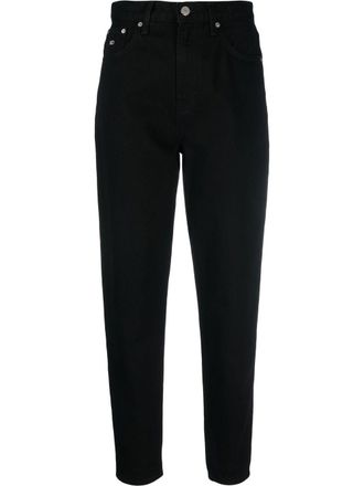 Tommy Jeans high-rise tapered-leg jeans - Black