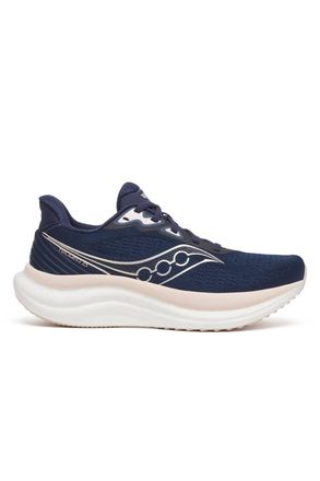 Saucony Womens Triumph 23 Shoes In Navy/cameo